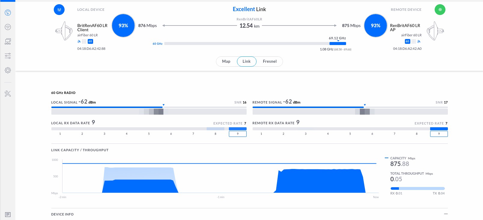 Speedtest dupleks, tylko pobieranie