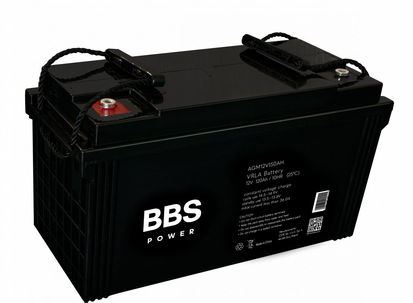 BBS Power AGM12V120AH akumulator AGM VRLA 12 V, 120 Ah