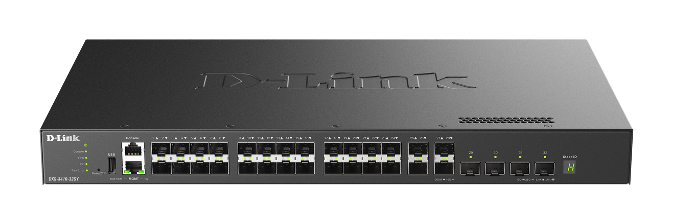 D-Link DXS-3410-32SY switch L3 28x SFP+, 4x SFP28