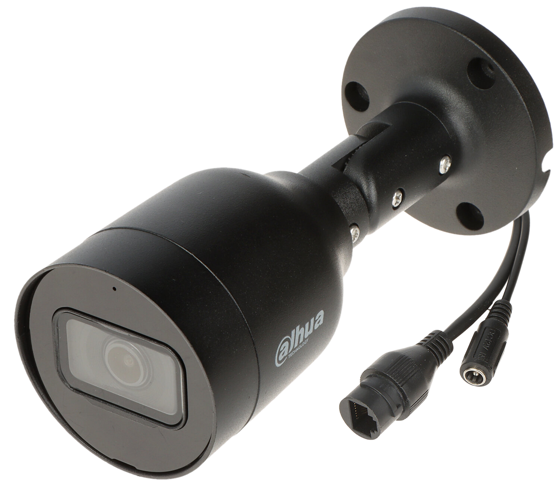Dahua IPC-HFW1530S-0280B-S6-BLACK IP kamera zewnętrzna 5Mpix 2,8mm mikrofon 12V DC PoE
