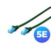 Digitus DK-1512-015/G patchcord U/UTP kat. 5e, CCA, kolor zielony, długość 1,5 m