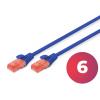 Digitus DK-1612-005/B patchcord U/UTP kat. 6, CCA, kolor niebieski, długość 0,5 m