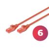 Digitus DK-1612-020/R patchcord U/UTP kat. 6, CCA, kolor czerwony, długość 2 m