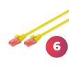 Digitus DK-1612-005/Y patchcord U/UTP kat. 6, CCA, kolor żółty, długość 0,5 m