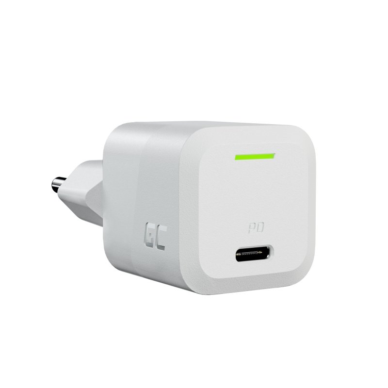 Green Cell CHARGC06W ładowarka USB-C 33 W PowerGaN. biała