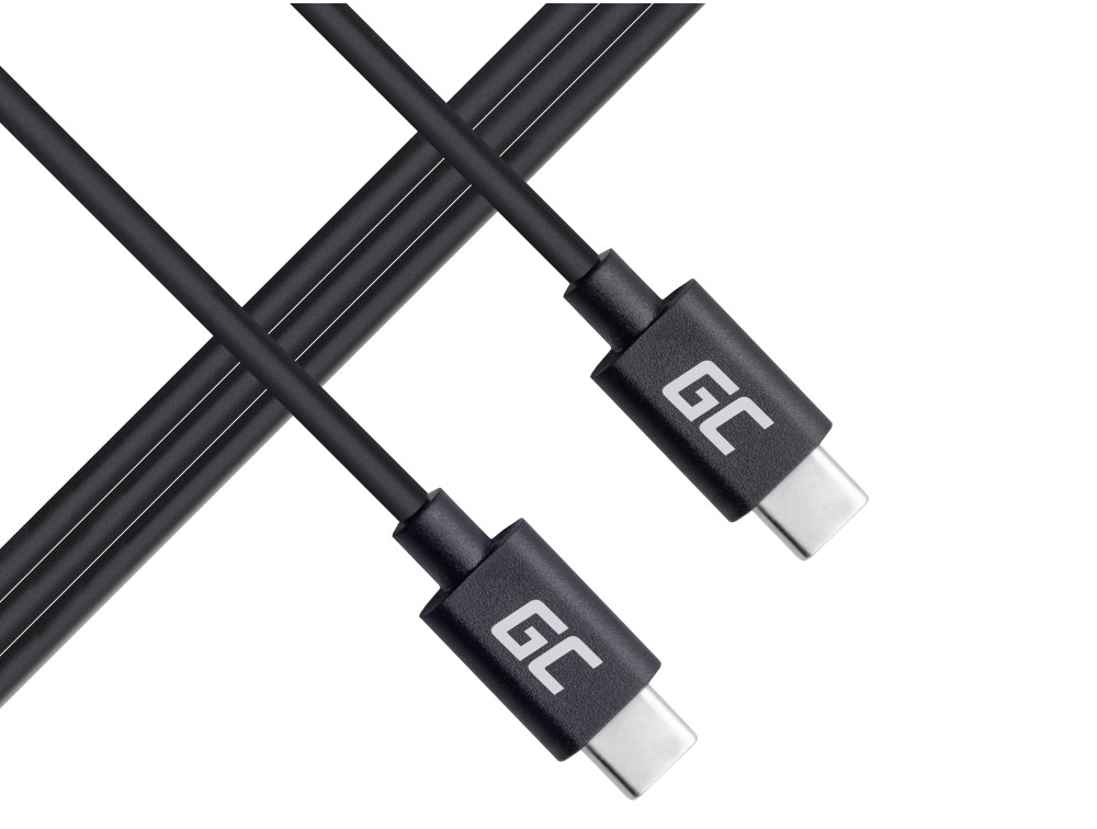 Green Cell KAB36  Kabel USB-C-USB-C z technologią Power Delivery (60W), 480 Mbps, 1m