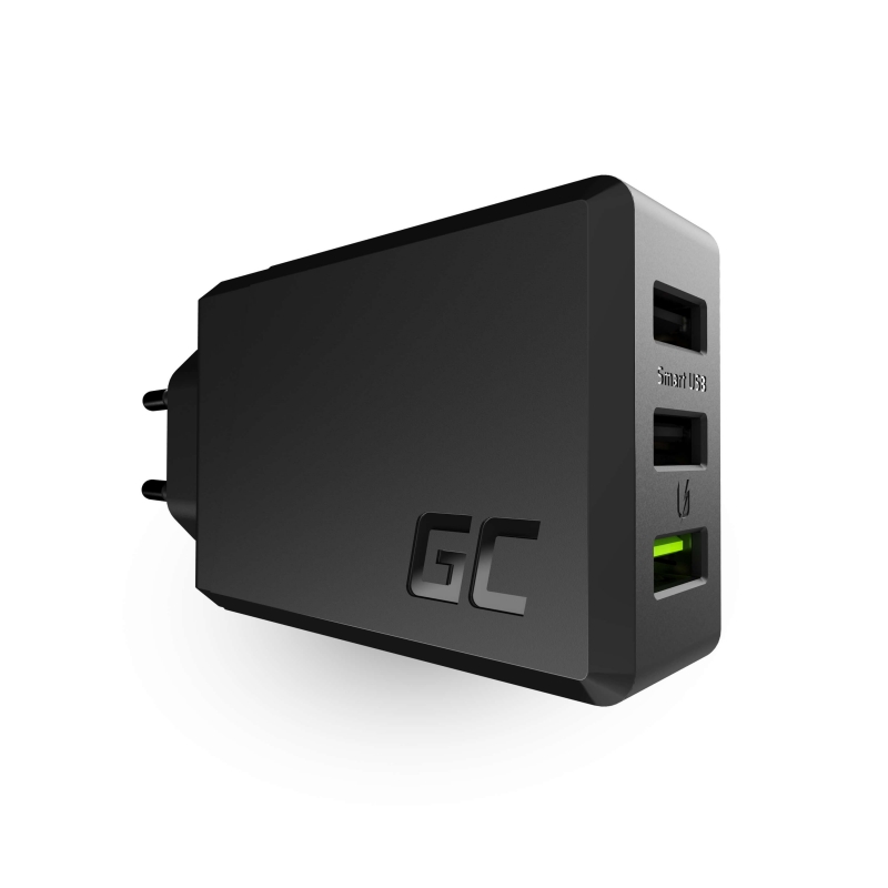 Green Cell Ładowarka sieciowa CHARGC03 ChargeSource 3 3xUSB 30W z szybkim łądowaniem oraz technologią Ultra Charge oraz Smart Charge