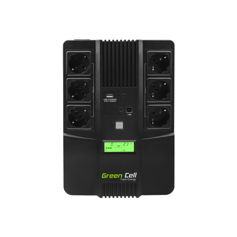 Green Cell UPS07 UPS AiO 800VA 480W 9 Ah
