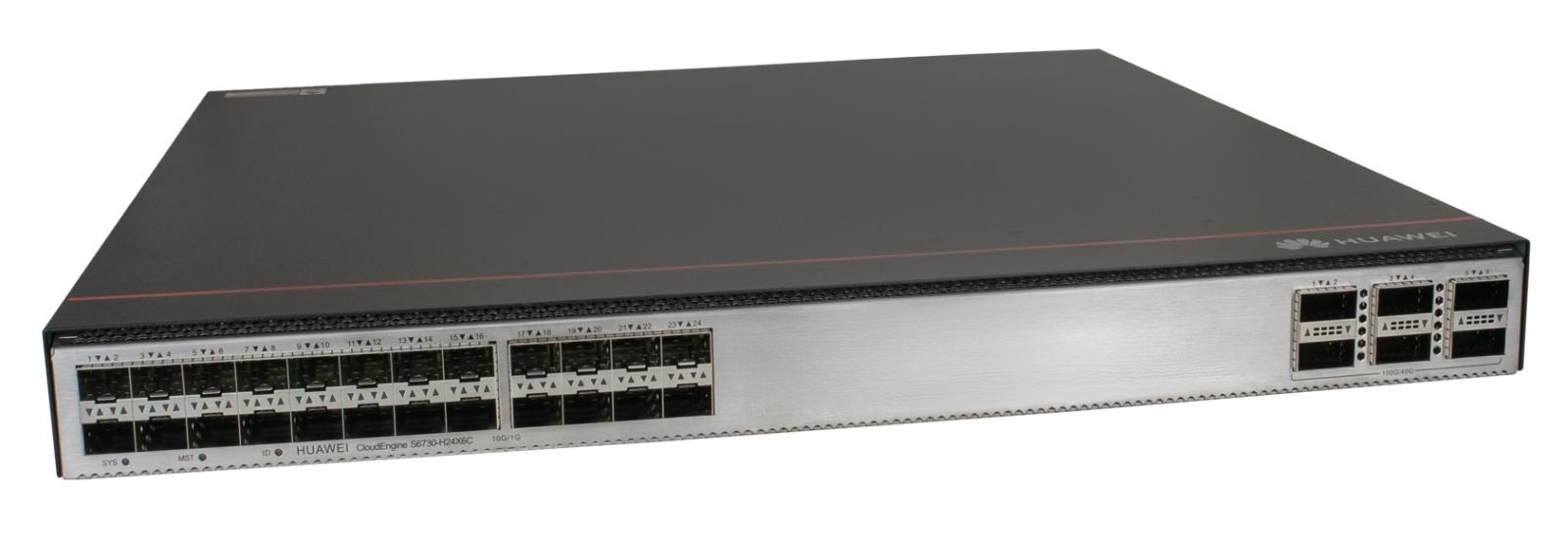 Huawei CloudEngine switch S6730-H24X6C 24x SFP+, 6x QSFP28 (100G), licencja 100 Gb/s, 1x zasilacz AC, 1x zasilacz DC