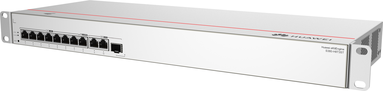 Huawei eKitEngine S380-H8T3ST gateway (do 500 użytkowników), 10x GE, 1x SFP