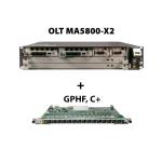 Huawei MA5800-X2 terminal OLT z płytą GPON GPHF (16x SFP C+), 2x płyta kontrolna MPSA i zasilaniem DC