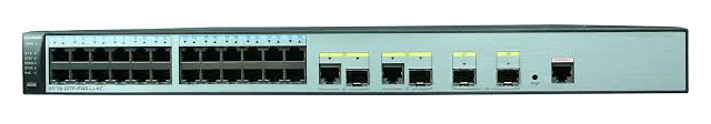 Huawei S5720-28TP-PWR-LI-AC zarządzalny switch (przełącznik) 24x GE, 2x Combo (SFP/GE), 2x SFP, 24x PoE OUT (802.3af/at), zasilanie AC