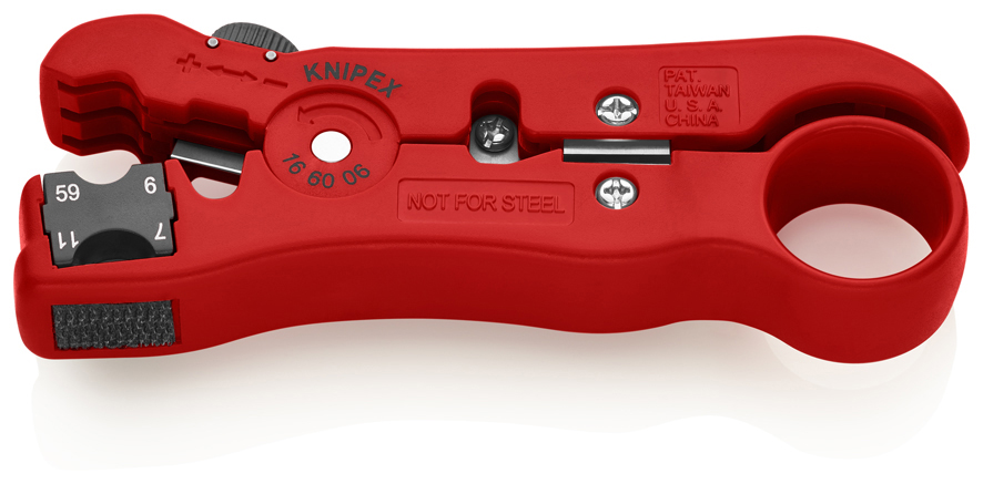 KNIPEX 16 60 06 SB stripper do kabli koncentrycznych i skętki