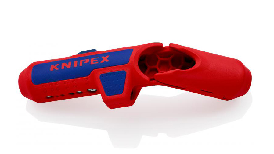 KNIPEX 16 95 01 SB ErgoStrip stripper do ściągania izolacji z kabli okrągłych 8 - 13 mm