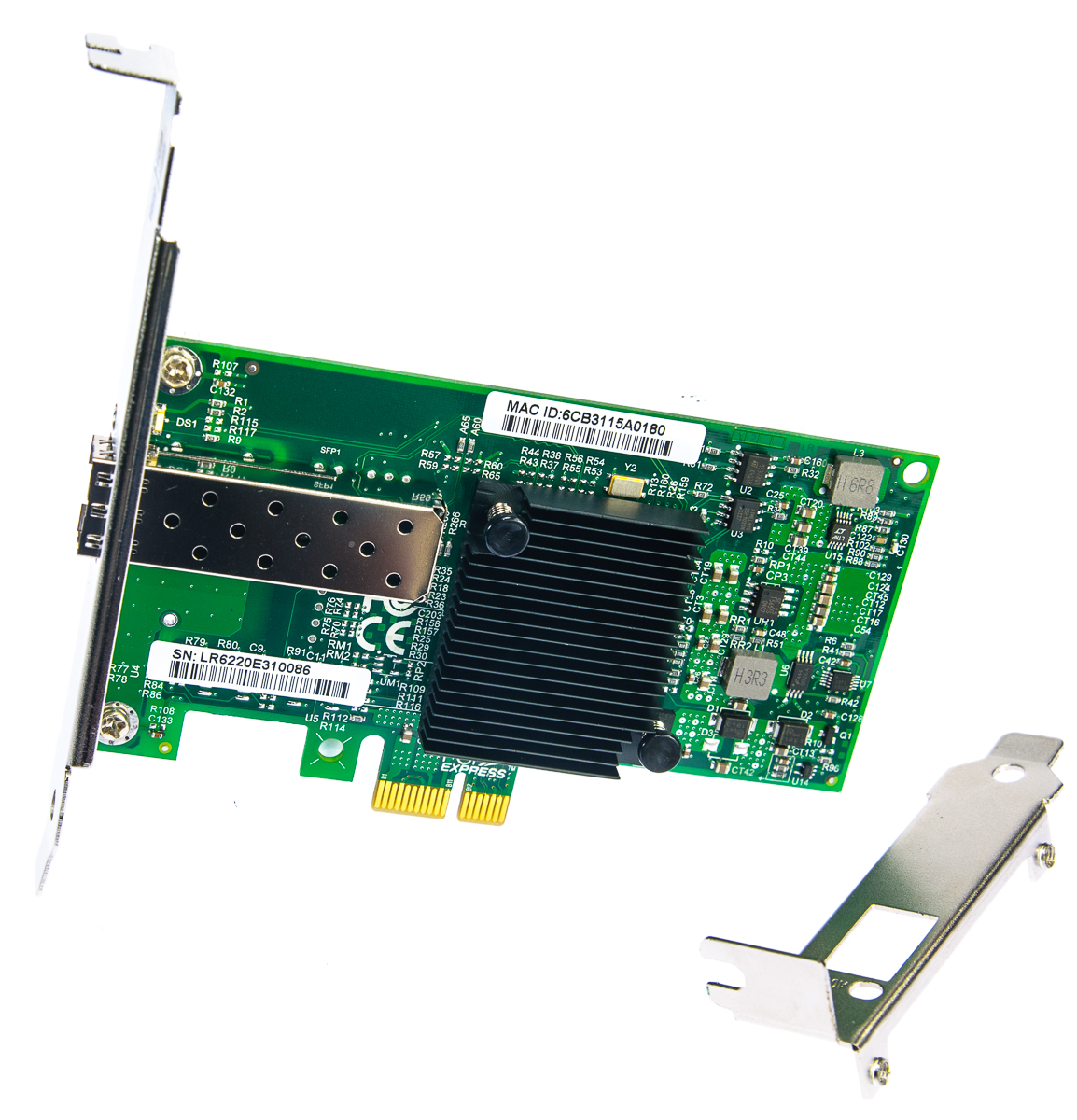 LR-Link LREC6220PF-SFP PCI Express x1 Single SFP Port Gigabit NIC (Intel 82575EB Based)