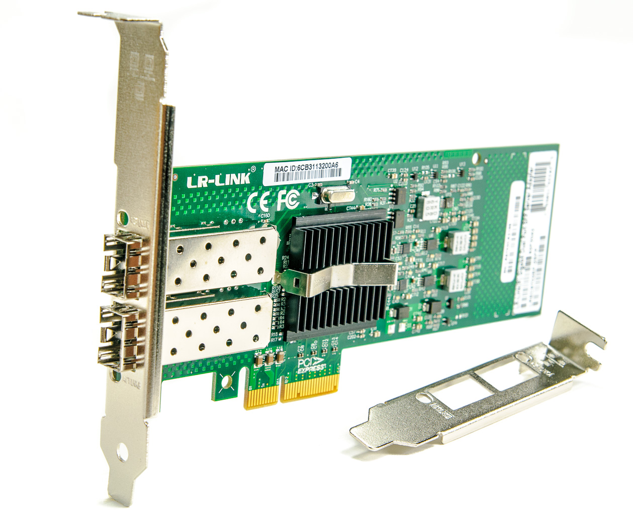LR-Link LREC9702EF-2SFP PCI Express Dual Port SFP Gigabit Server Adapter (Intel 82576 Based)