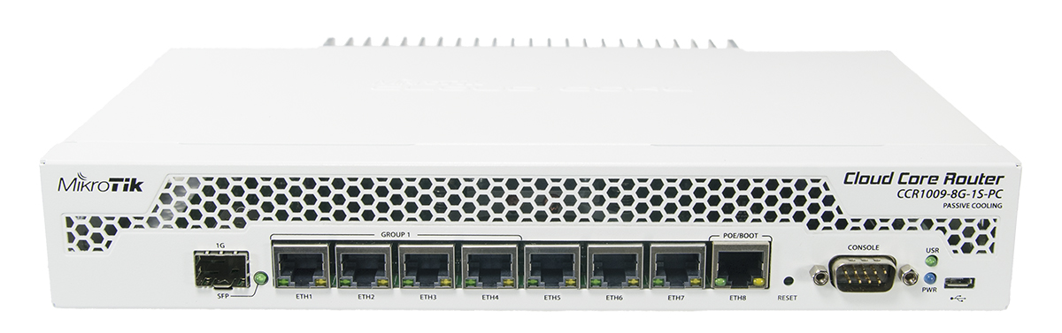 MikroTik Cloud Core Router CCR1009-8G-1S-PC
