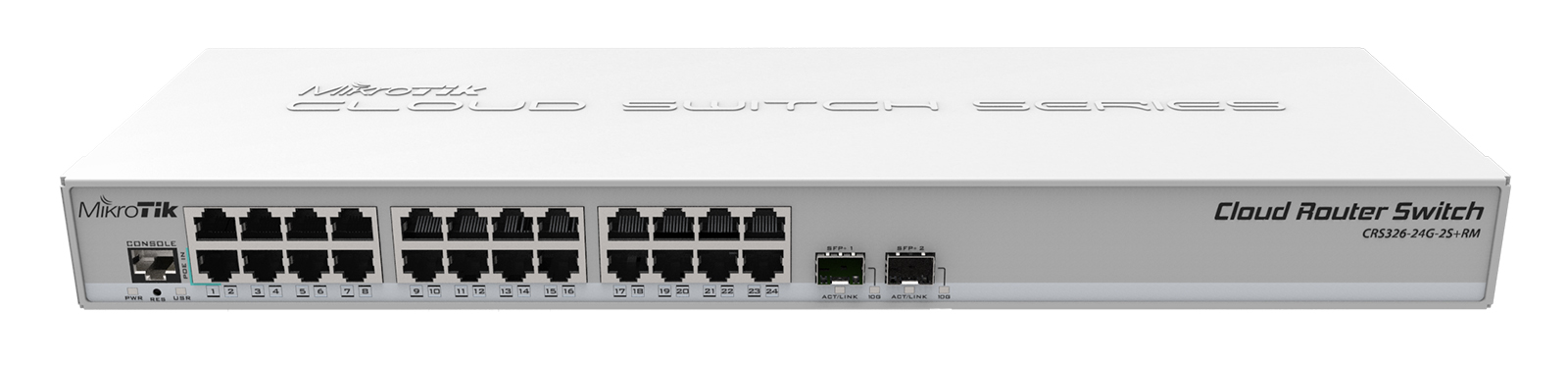 MikroTik Cloud Router Switch CRS326-24G-2S+RM (dual boot)