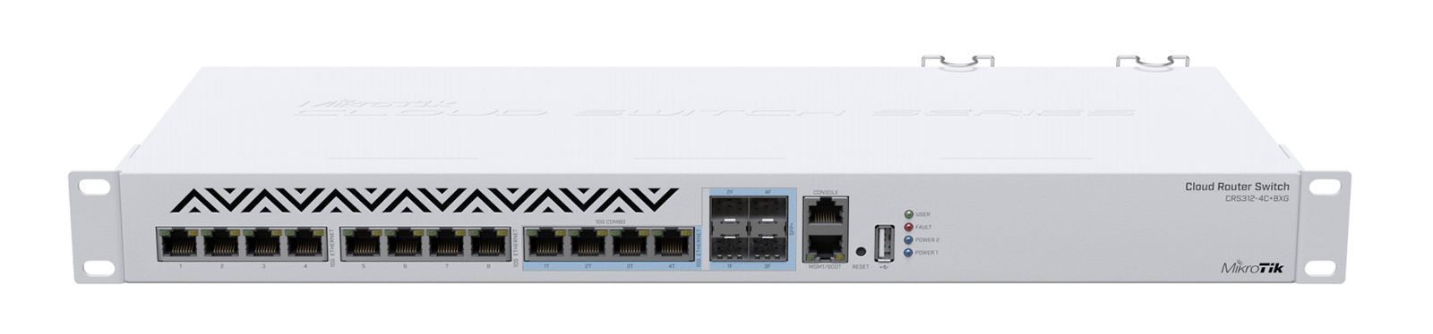 MikroTik Cloud Router Switch CRS312-4C+8XG-RM zarządzalny przelącznik 8x 10G Ethernet, 4x 10G Combo (dual boot)