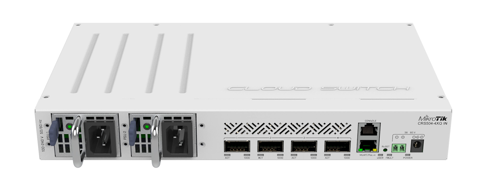 MikroTik Cloud Router Switch CRS504-4XQ-IN zarządzalny switch 4x QSFP28 (100 Gb/s)