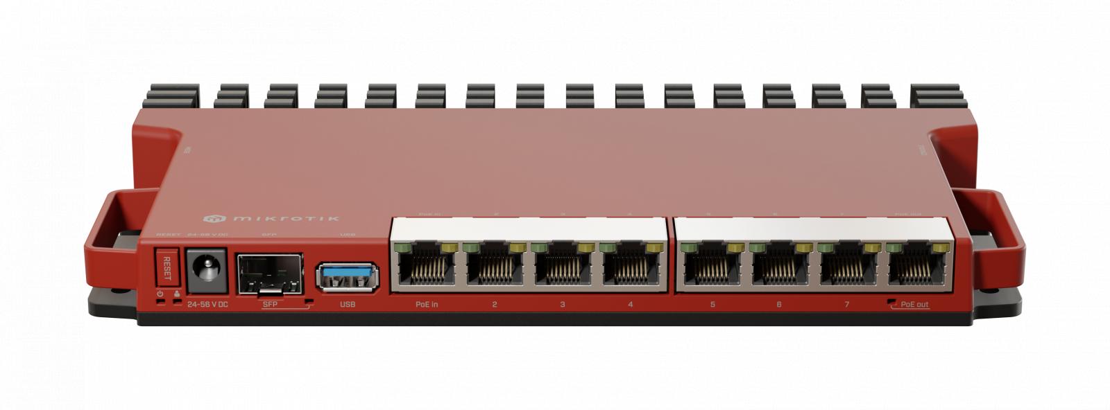 MikroTik L009UiGS-RM router 8x GE, 1x SFP, 1x USB 3.0