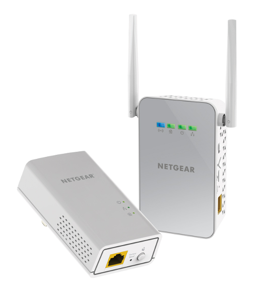 Netgear PLW1000 zestaw transmiterów sieciowych PLC AV1000 z punktem dostępowym, gigabit Ethernet