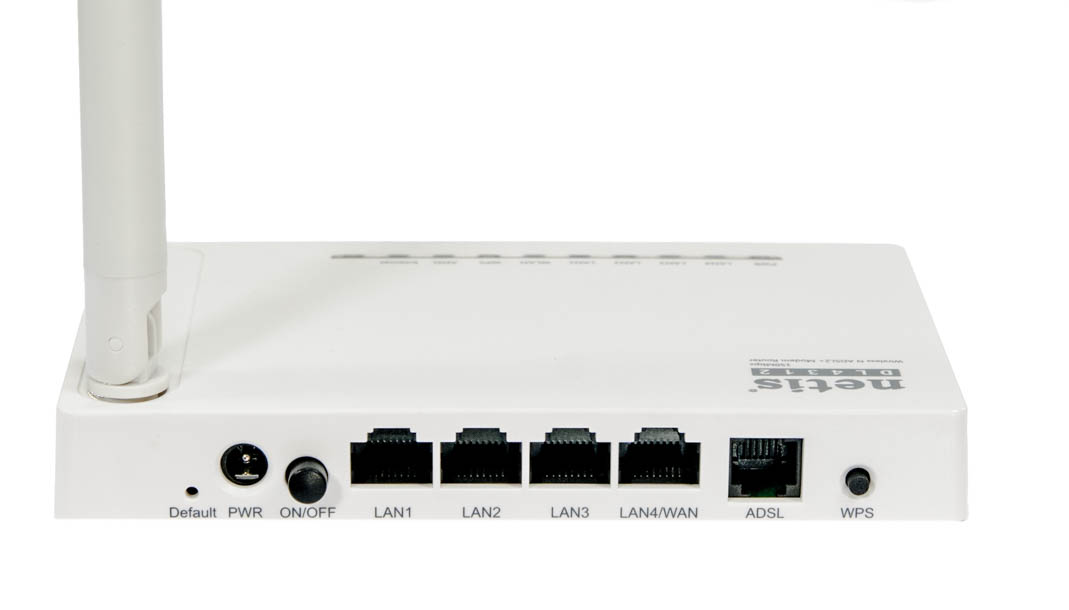 NETIS DL4312 150Mbps Wireless N ADSL2+ Modem Router