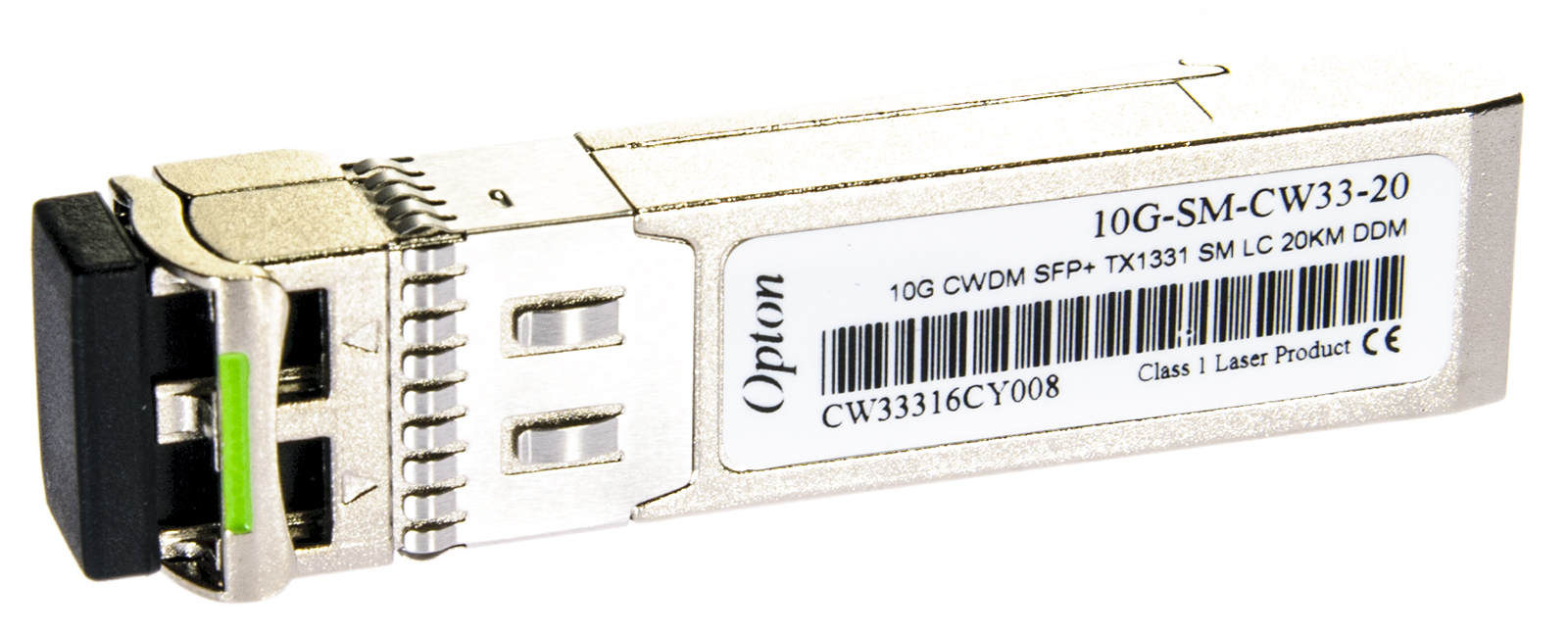 OPTON 10G-SM-CW33-20 SFP+ 10Gbps SM LC 20km TX1331 DDM