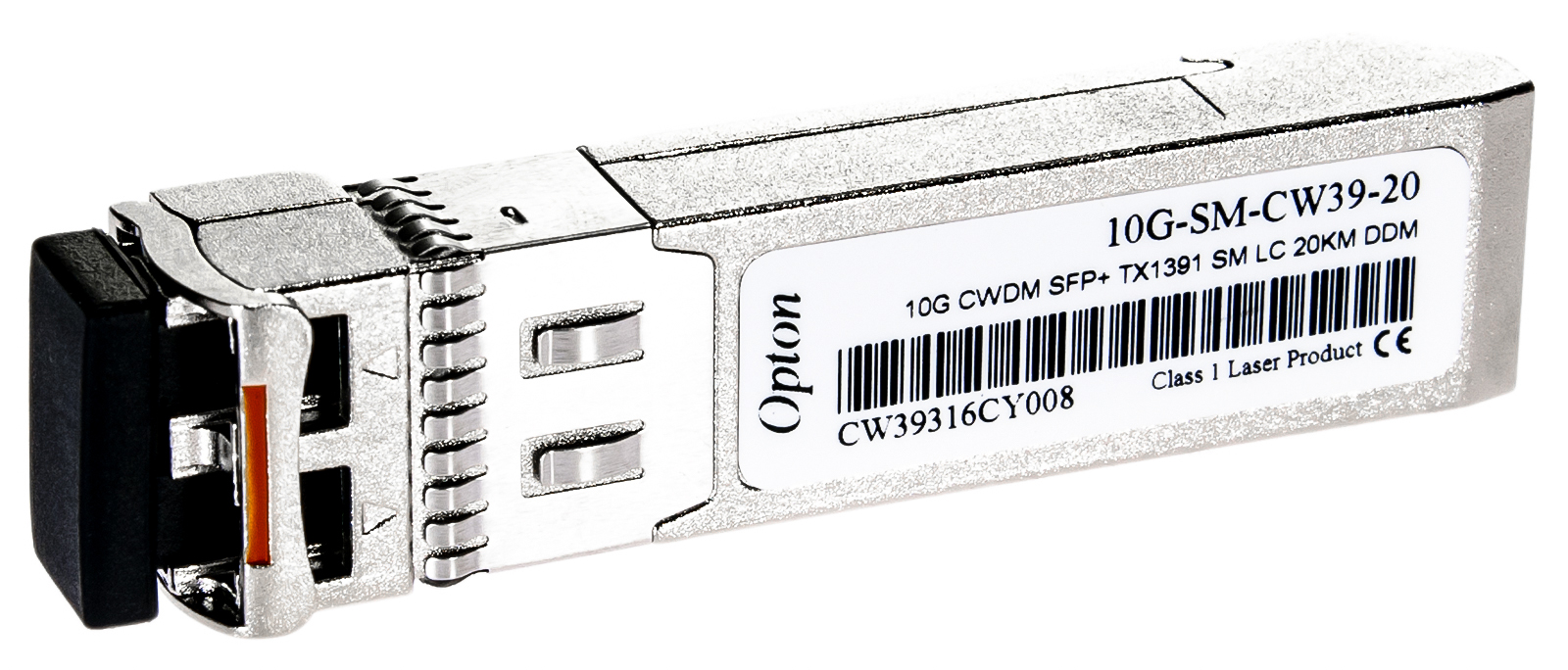 OPTON 10G-SM-CW39-20 SFP+ 10Gbps SM LC 20km TX1391 DDM