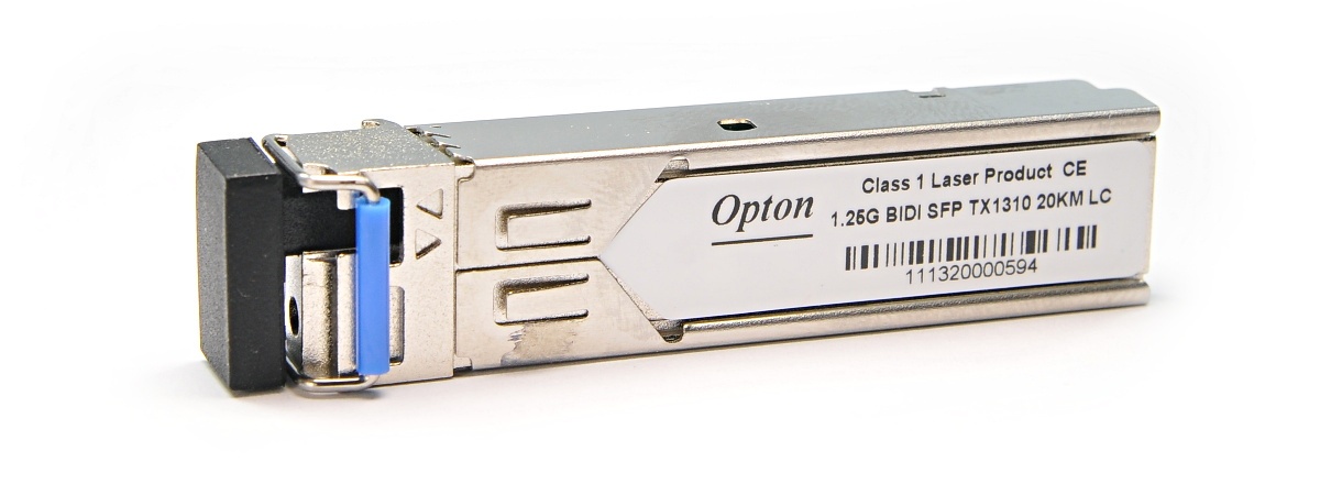 OPTON 125G-SM-WDM31-LC SFP WDM, 1.25Gbps, SM LC, 16dB, 20km, TX1310