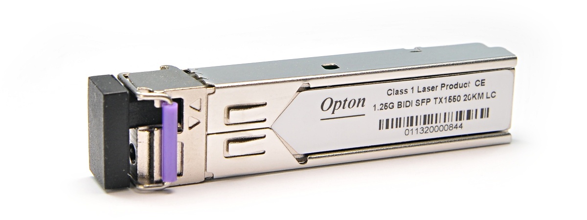 OPTON 125G-SM-WDM55-LC SFP WDM, 1.25Gbps, SM LC, 16dB, 20km, TX1550