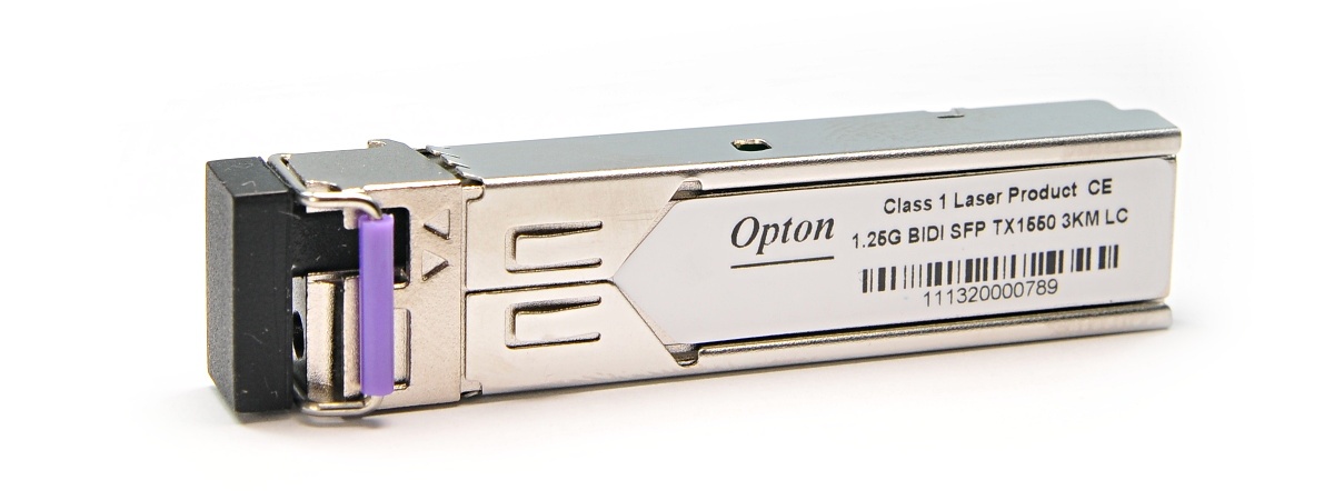 OPTON 125G-SM-WDM55-LC SFP WDM, 1.25Gbps, SM LC, 10dB, 3km, TX1550