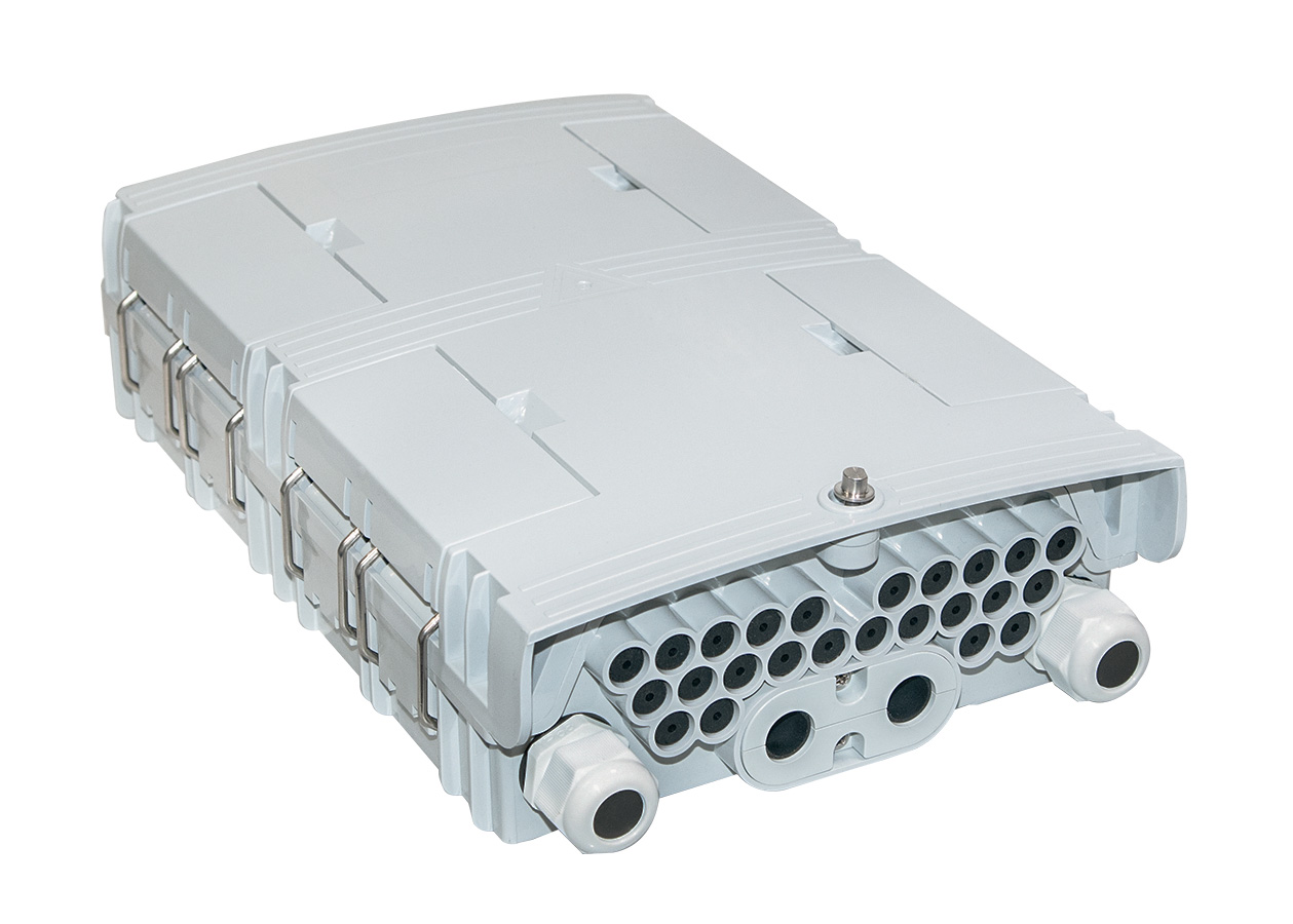 Opton FDB-0224N mufa światłowodowa 4 IN 24 OUT, dyby + dławiki, ramka na adaptery