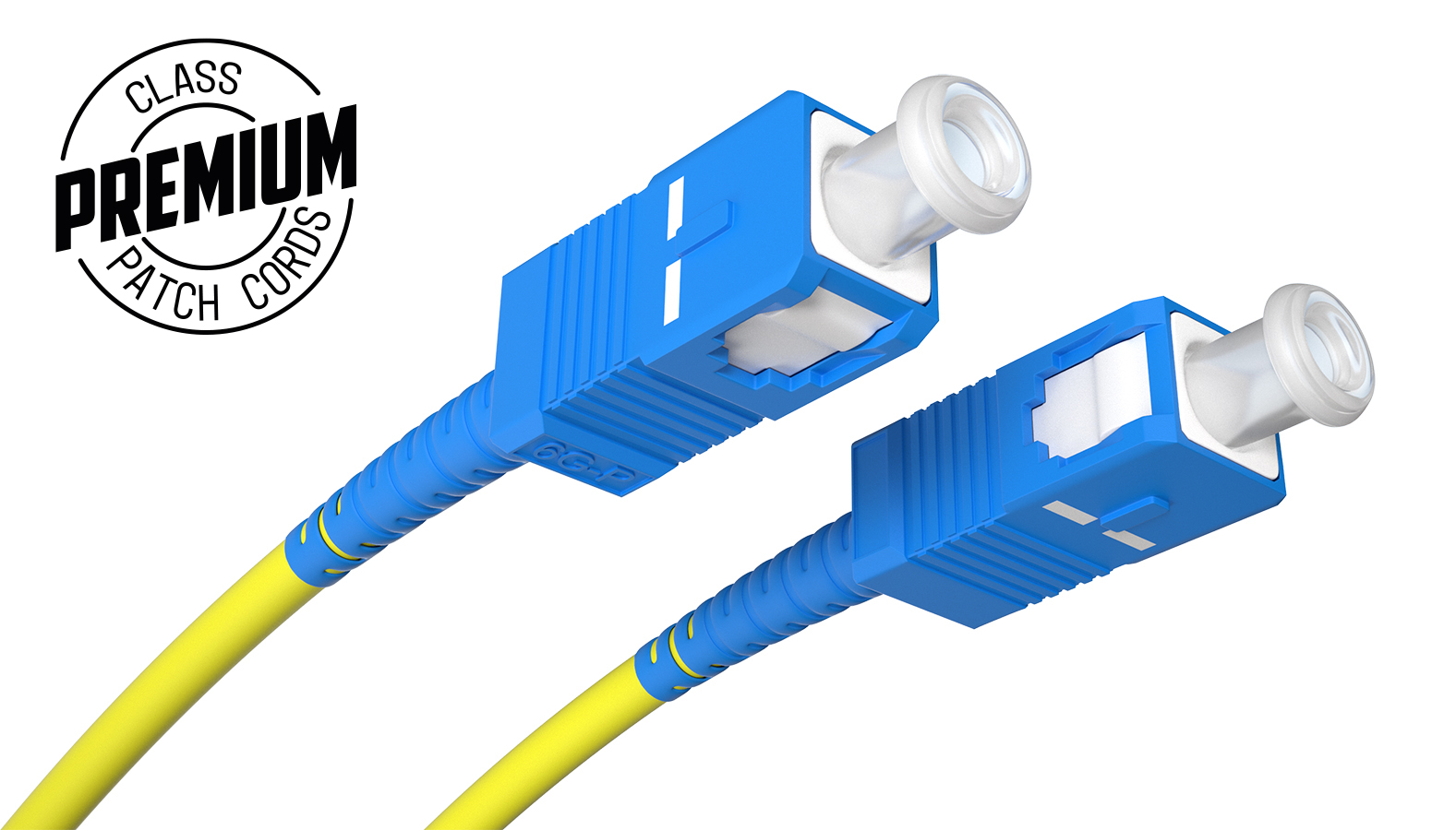 Opton patchcord światłowodowy PREMIUM SC/UPC-SC/UPC, G.652.D, 3 mm, SM Simplex, 1 m