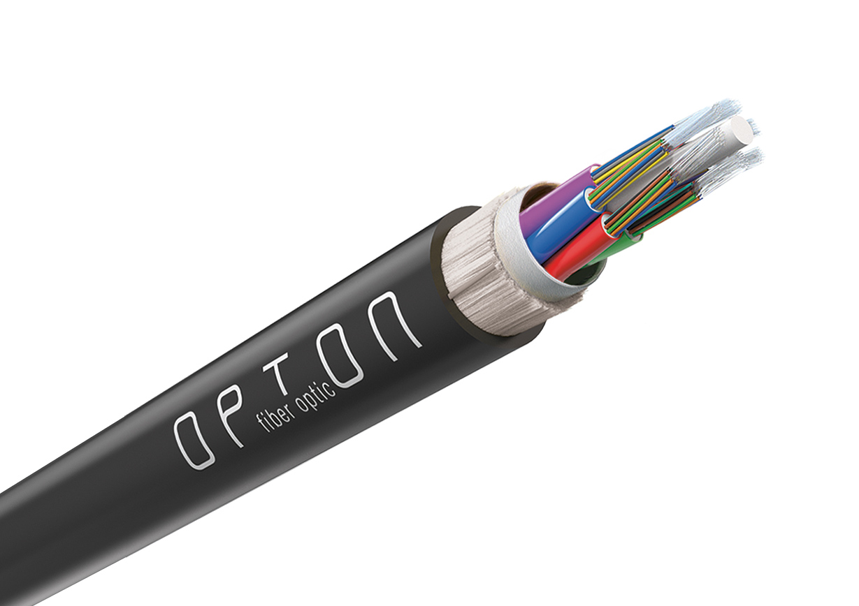 Opton Z-XOTKtsdDb kanalizacyjny kabel światłowodowy, 12 włókien G652D (1T12F), 1.8 kN