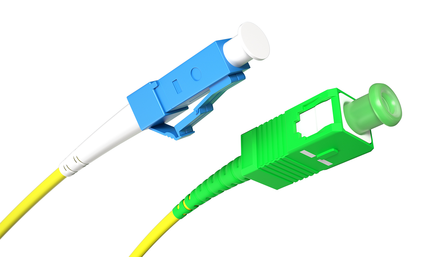 Patchcord światłowodowy SC/APC-LC/UPC SM simplex 1m G652.D