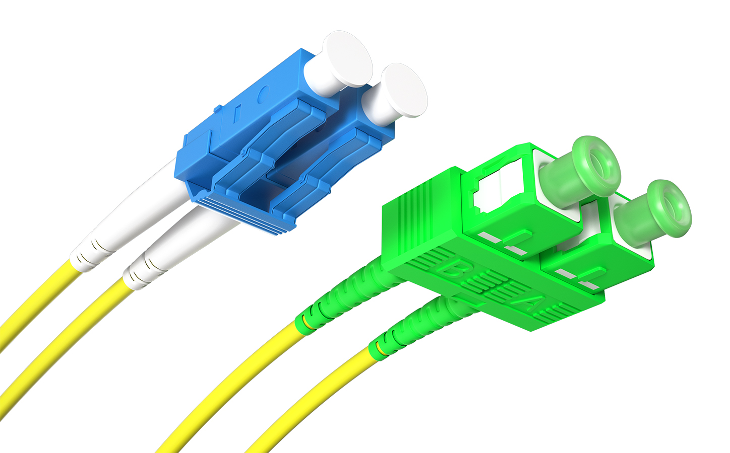 Patchcord światłowodowy SC/APC-LC/UPC SM duplex 15m G652.D