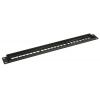 Patchpanel, 24 otwory na keystone, Rack 19" 1U