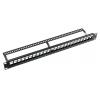 Patchpanel, 24 otwory na keystone, Rack 19" 1U, organizer kabli