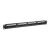 Patchpanel, 24 porty UTP kat. 5e, standard Rack 19", wysokość 1U, złącza krone LSA