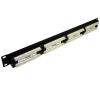 Patchpanel, 24 porty UTP kat. 6, standard rack 19", wysokość 1U, złącza krone LSA