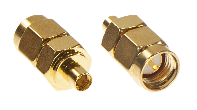Przejściówka (beczka) SMA/m - MMCX/f (SMA-J/MMCX-K)