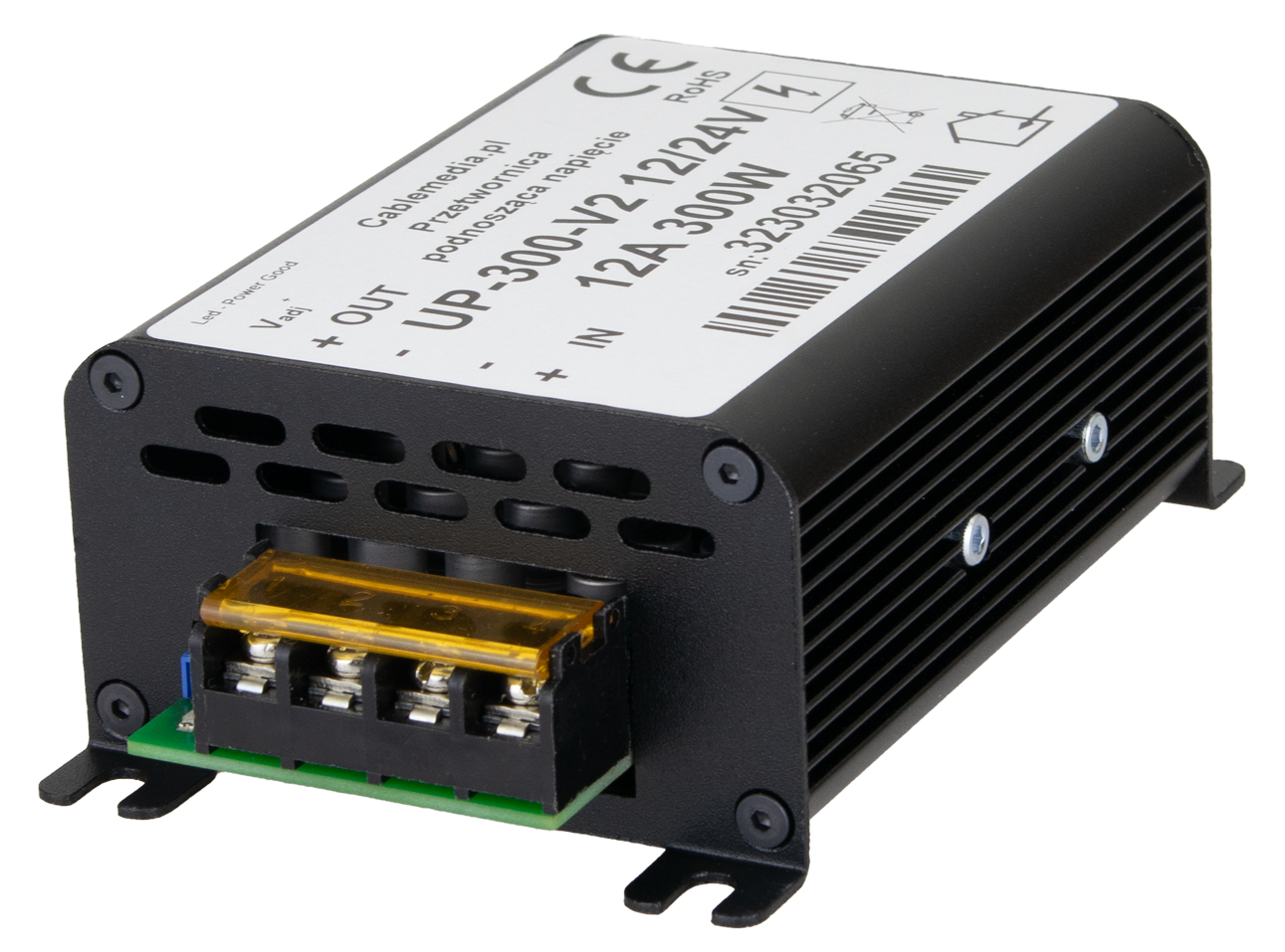 Przetwornica podnosząca napięcie 12/24 V, 300 W