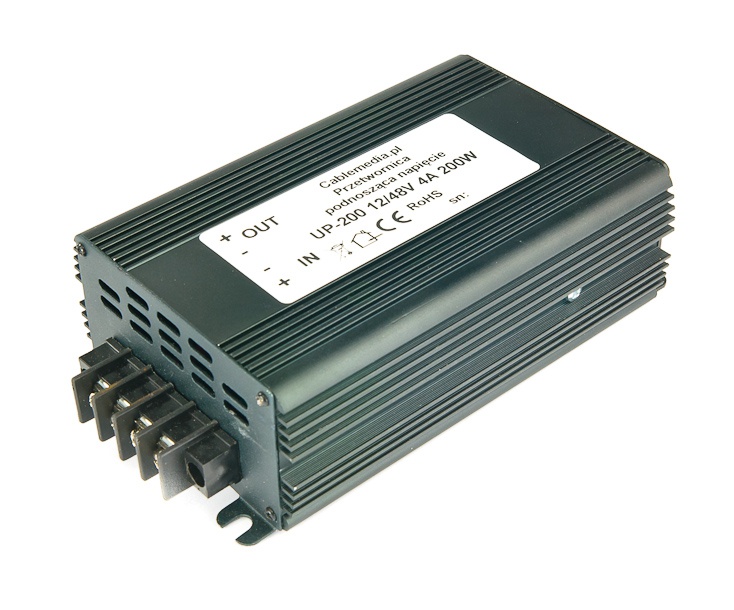 Przetwornica podnosząca napięcie 12V/48V DC/DC 200W UP-200