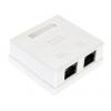 Puszka natynkowa, kat. 5e, 2x RJ45, UTP