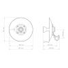 RF Elements STD-24-UM StarterDish UM antena 24 dBi do Mimosa C5x, Ubiquiti PrismStation 5AC, IsoStation 5AC, IsoStation M5