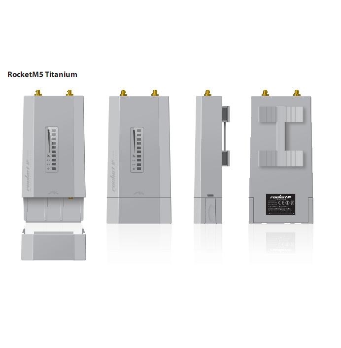 Ubiquiti ROCKET M5 TITANIUM , 2X2 MIMO, TDMA, 5 GHz, 550MHz, 128MB RAM