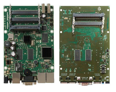 RouterBOARD 435G, 3x LAN, 5x MiniPCI, 256MB DDR-RAM, 800Mhz, USB