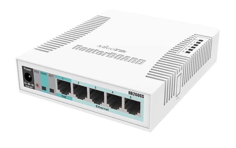 MikroTik CSS106-5G-1S switch L2 5x GE, 1x SFP