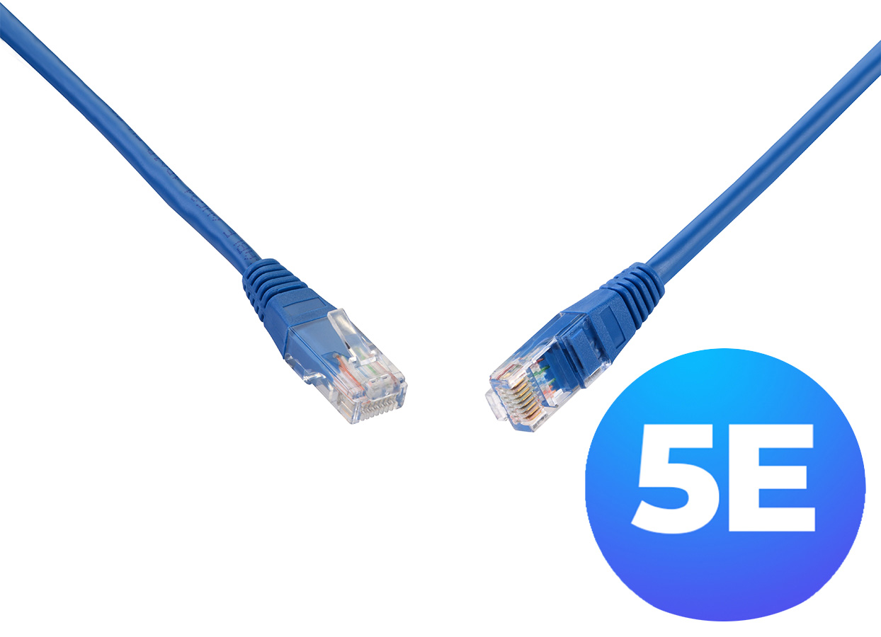 Solarix C5E-155BU-3MB patchcord UTP kat. 5e, kolor niebieski, długość 3m